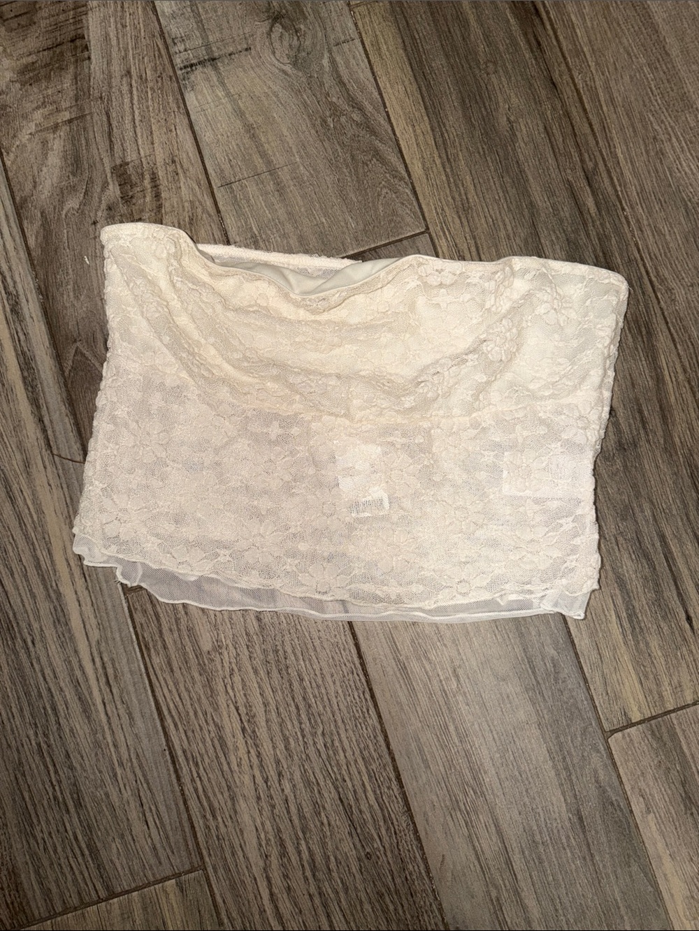Kimchi Blue Ivory Lace Bandeau Top